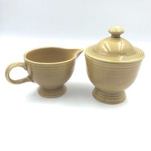 Creamer & Sugar Bowl Fiestaware Casualstone Vtg